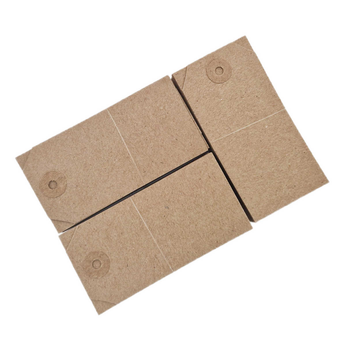Swift Unstrung Tags Brown Reinforced Card Clothing Parcel Label Gift Swing Tickets Kraft Price Labelling 96mm x 48 mm (Pack Of 500)