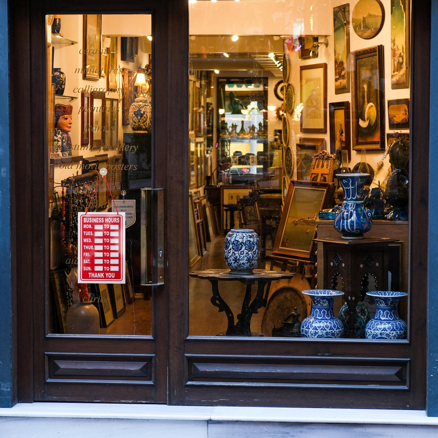 Business Hours Plastic Sign (BS5)