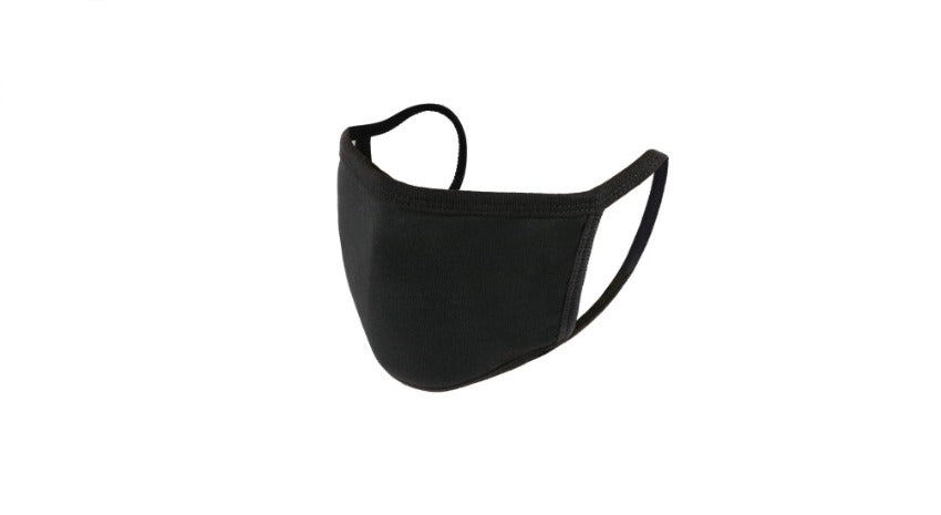 Unisex Black Cotton Reusable Washable Face Protection Mask tradingmadeeasy.co.uk