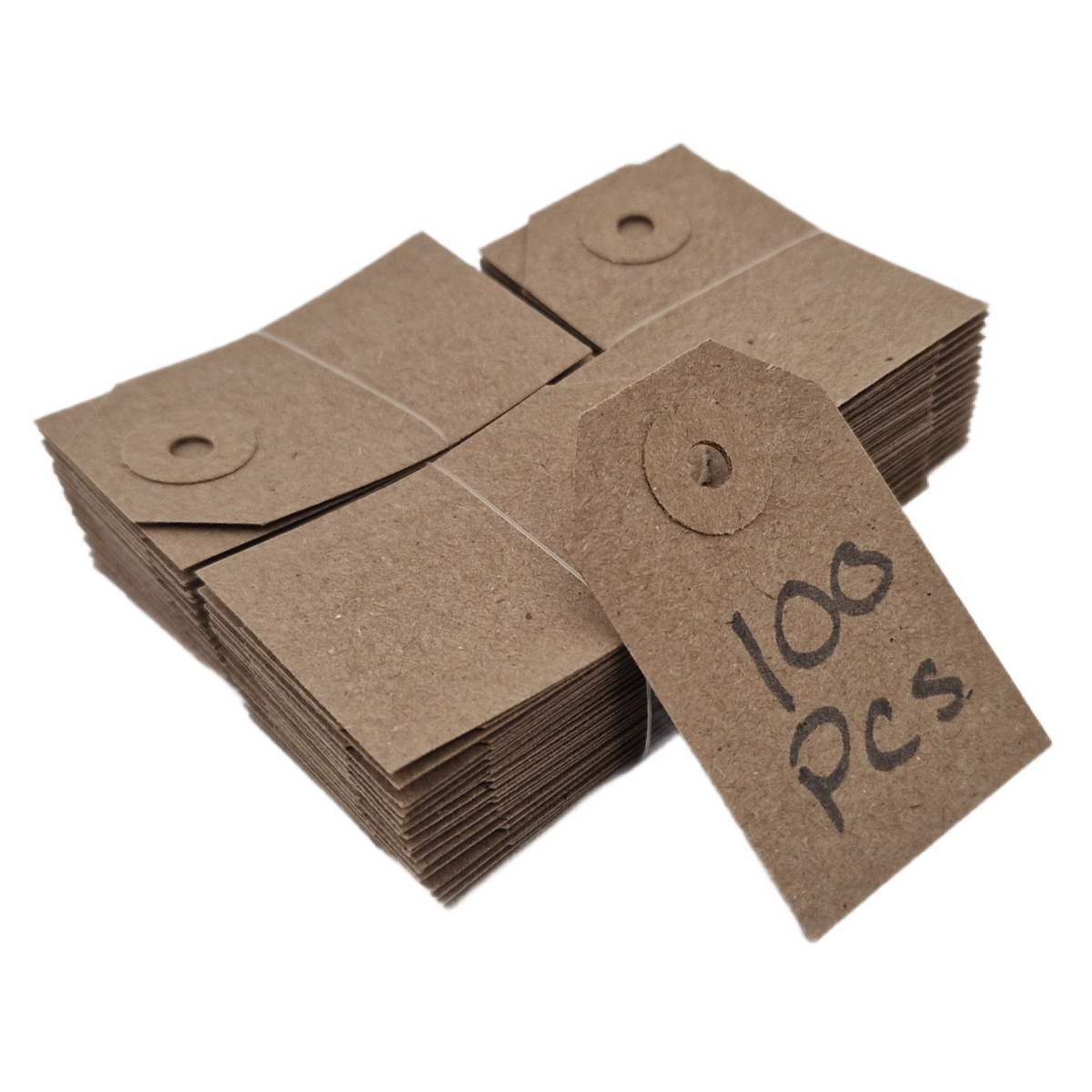 Swift Unstrung Tags Brown Reinforced Card Clothing Parcel Label Gift Swing Tickets Kraft Price Labelling 56mm x 35 mm (Pack Of 500)