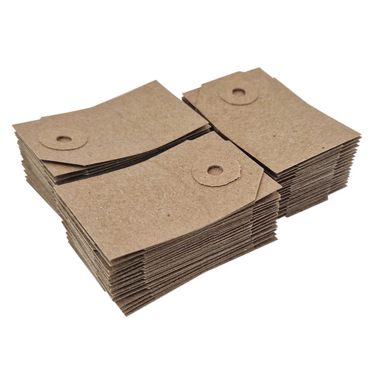 Swift Unstrung Tags Brown Reinforced Card Clothing Parcel Label Gift Swing Tickets Kraft Price Labelling 56mm x 35 mm (Pack Of 1000)