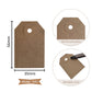 Swift Unstrung Tags Brown Reinforced Card Clothing Parcel Label Gift Swing Tickets Kraft Price Labelling 56mm x 35 mm (Pack Of 500)
