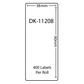 100 Rolls of Compatible Brother Labels DK-11208