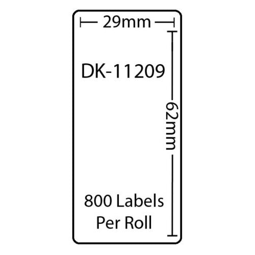 100 Rolls of Compatible Brother Labels DK-11209