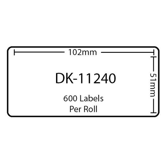 100 Rolls of Compatible Brother Labels DK-11240