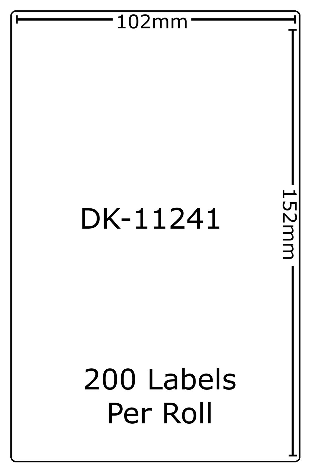 Compatible Brother Labels DK-11241 – Label Land