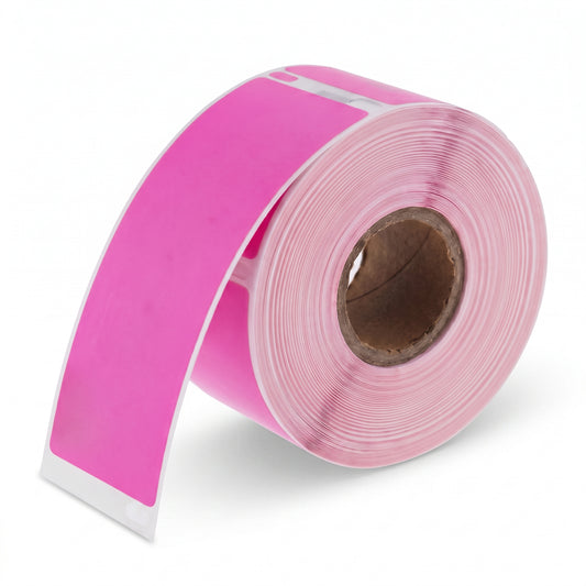 Dymo Compatible Labels 99012 - Pink (36x89mm)