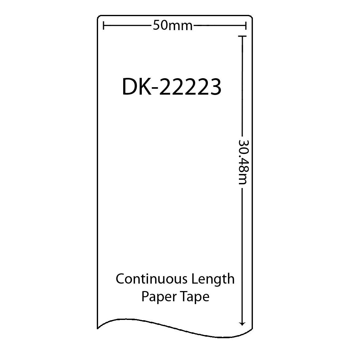 20 Rolls of Compatible Brother Labels DK-22223