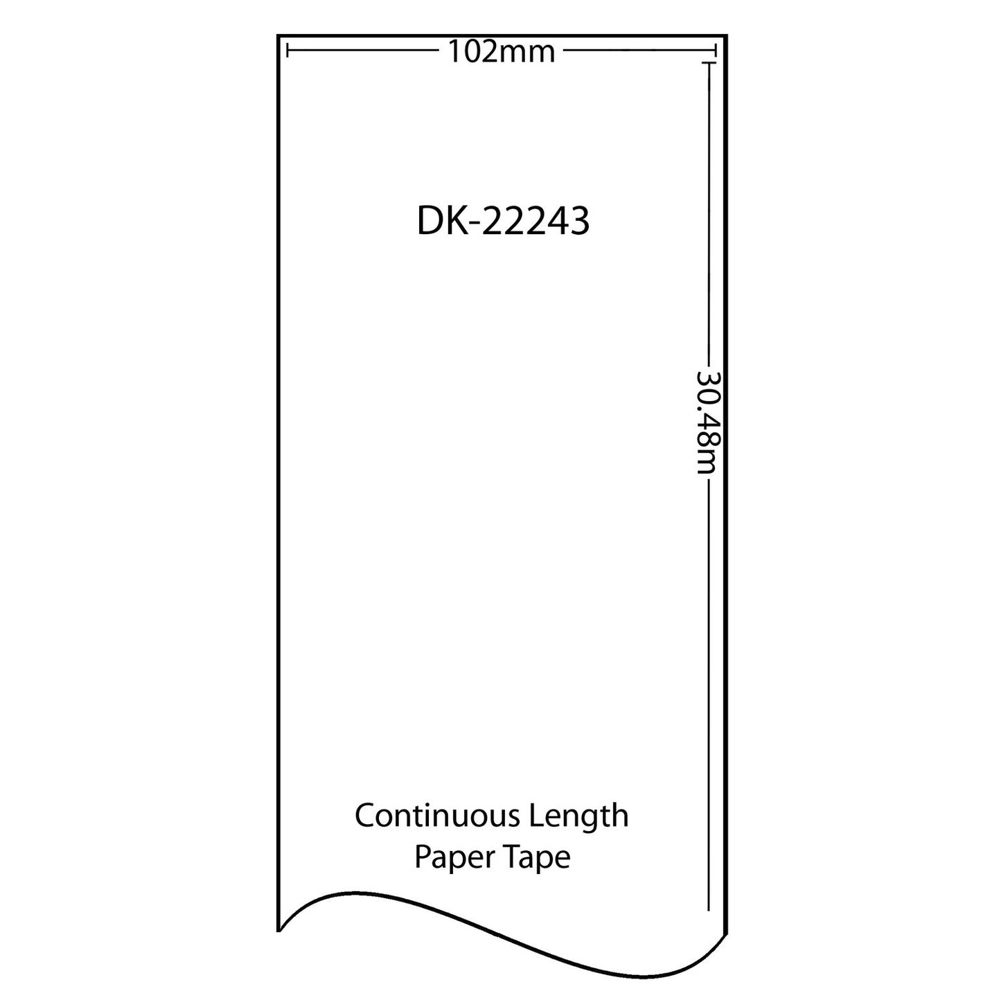 Compatible Brother Labels DK-22243