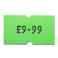 Swift 22 x 12 mm Price Gun Labels CT1 Green 5,000 Stickers Pricemarking Tags