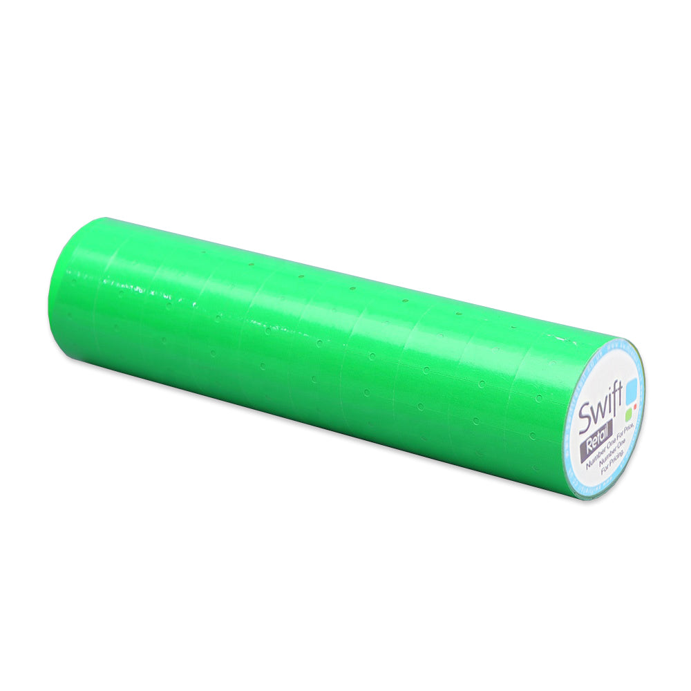 Swift 22 x 12 mm Price Gun Labels CT1 Green 5,000 Stickers Pricemarking Tags
