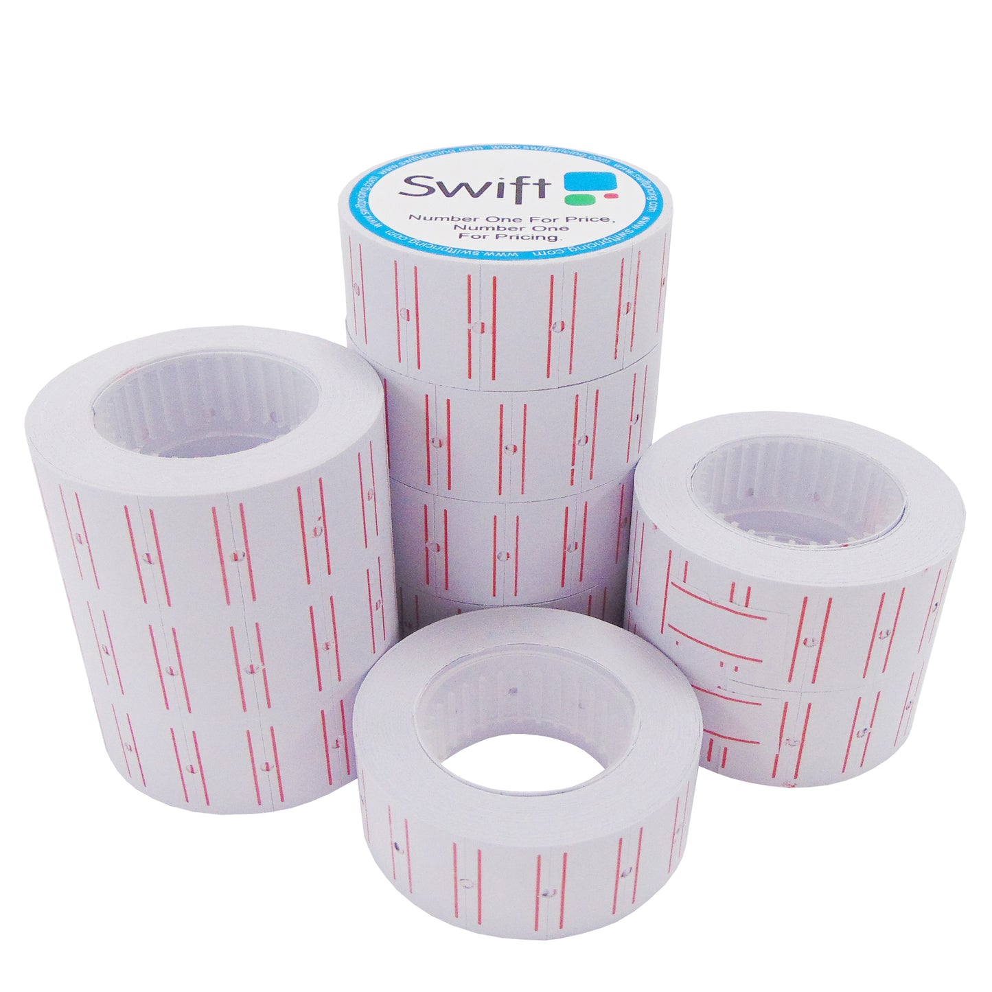 Swift 22 x 12 mm Price Gun Labels CT1 Lined 5,000 Stickers Pricemarking Tags