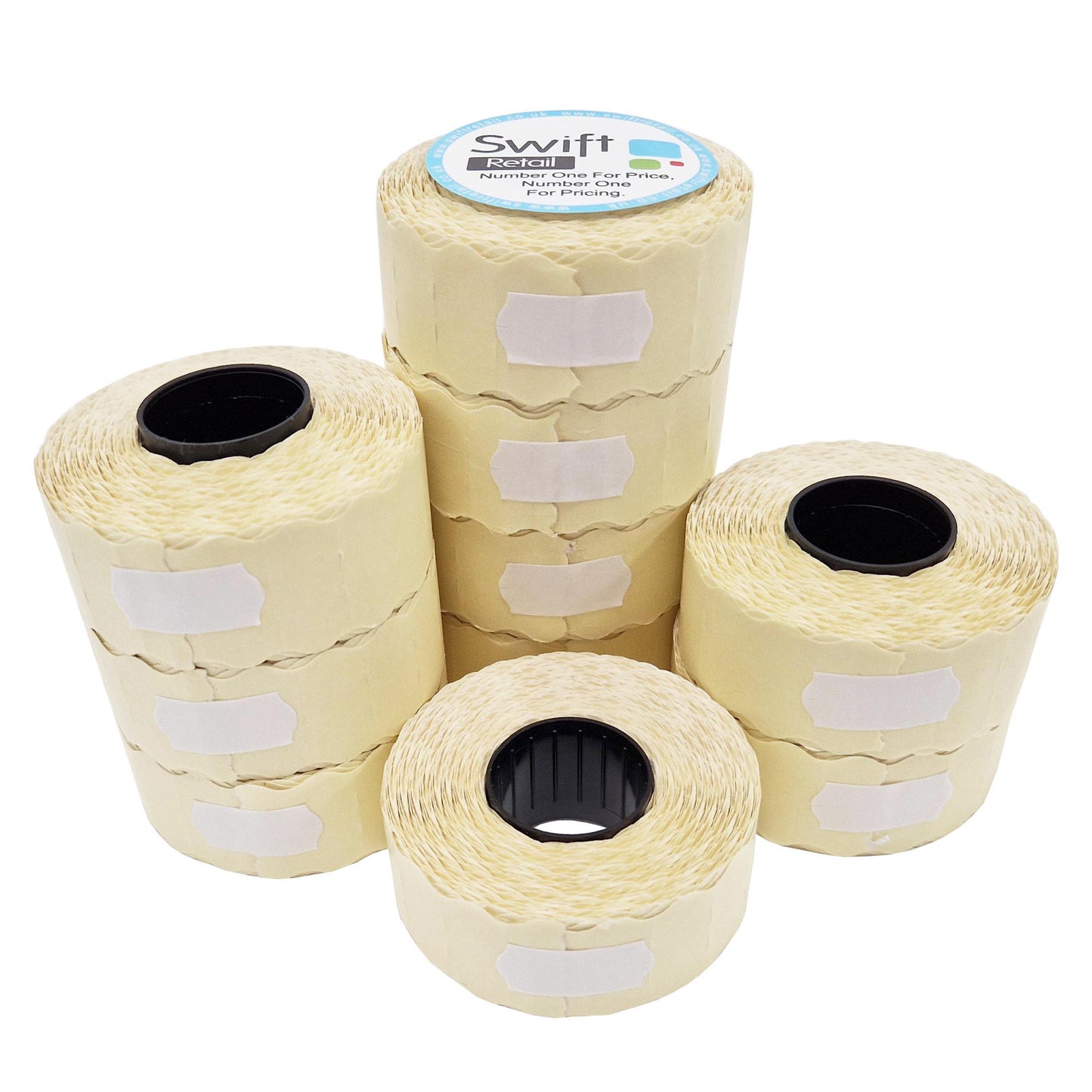 26 x 12mm White Peelable White CT4 - 10,000 Labels