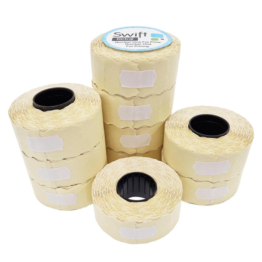 26 x 12mm White Peelable White CT4 - 10,000 Labels