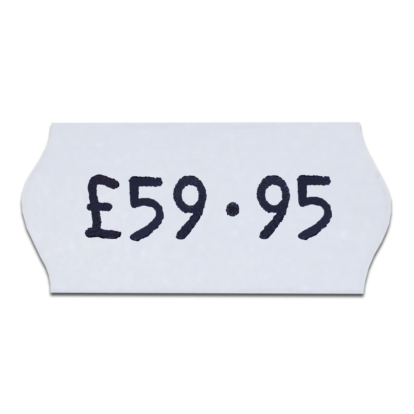 26 x 12mm White Peelable White CT4 - 10,000 Labels