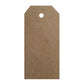 Swift Unstrung Tags Brown Reinforced Card Clothing Parcel Label Gift Swing Tickets Kraft Price Labelling 96mm x 48 mm (Pack Of 500)