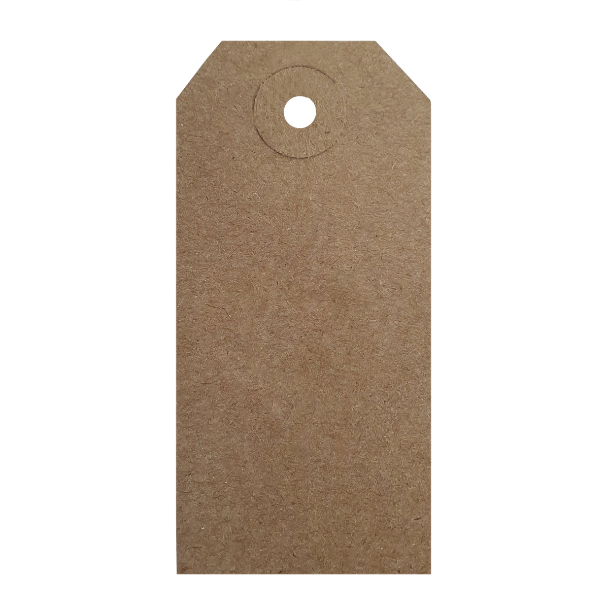 Swift Unstrung Tags Brown Reinforced Card Clothing Parcel Label Gift Swing Tickets Kraft Price Labelling 96mm x 48 mm (Pack Of 500)