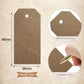 Swift Unstrung Tags Brown Reinforced Card Clothing Parcel Label Gift Swing Tickets Kraft Price Labelling 96mm x 48 mm (Pack Of 500)