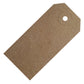 Swift Unstrung Tags Brown Reinforced Card Clothing Parcel Label Gift Swing Tickets Kraft Price Labelling 96mm x 48 mm (Pack Of 500)