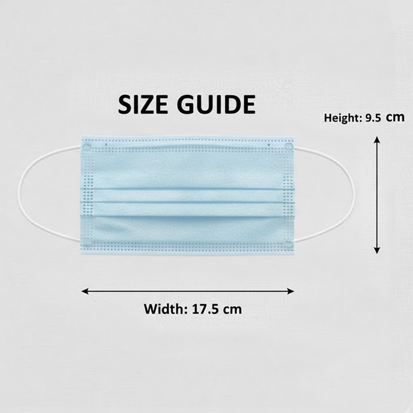 3 Ply Disposable Non-Surgical Face Mask Blue (Pack of 10)