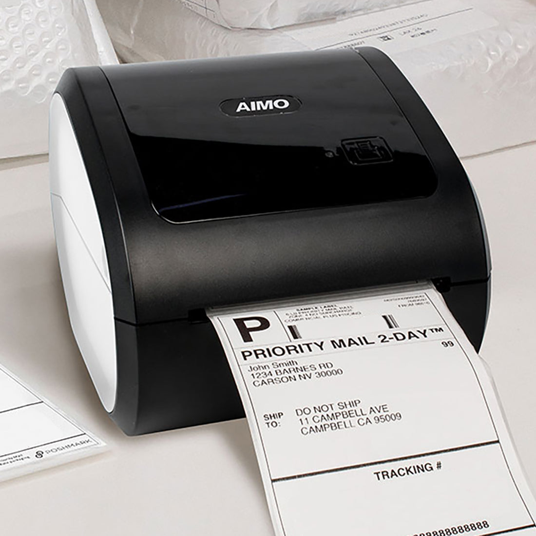 Aimo Bluetooth Thermal Label Printer 6XL Compatible With Amazon, Ebay, ETSY, Shopify, Royal Mail, Fedex, UPS, High Speed Machine For Online Sellers Labelling Large 6 X 4 Shipping Labels tradingmadeeasy.co.uk