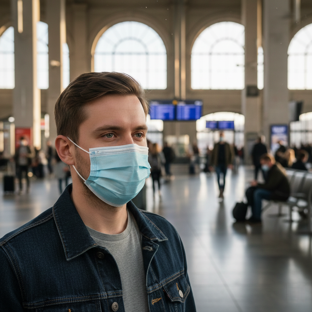 3 Ply Disposable Non-Surgical Face Mask Blue (Pack of 10)