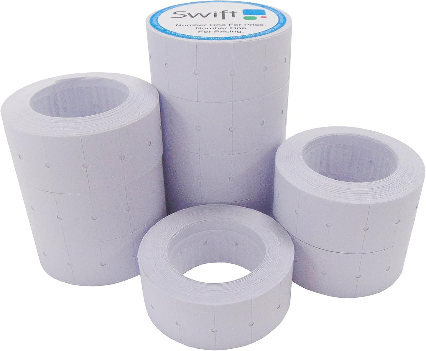 swift 30,000 White 22 x 12mm Price Gun Labels (CT1 Punch Hole)