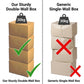 Pack of 10 Large Double Wall Cardboard Boxes 60 x 40 x 40cm