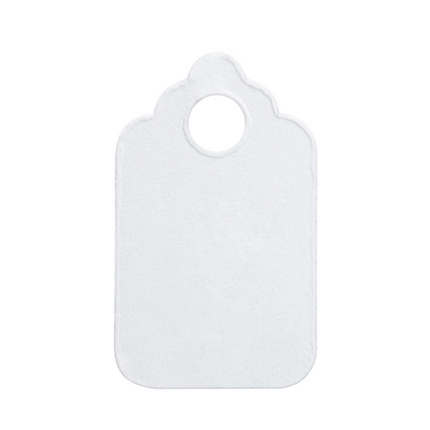 Swift Strung Tags White Card Clothing Parcel Label String Hanging Gift Swing Tickets Kraft Hang Price Labelling 20mm x 8mm (Pack Of 500)