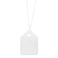 Swift Strung Tags White Card Clothing Parcel Label String Hanging Gift Swing Tickets Kraft Hang Price Labelling 32mm x 22mm (Pack Of 5000)
