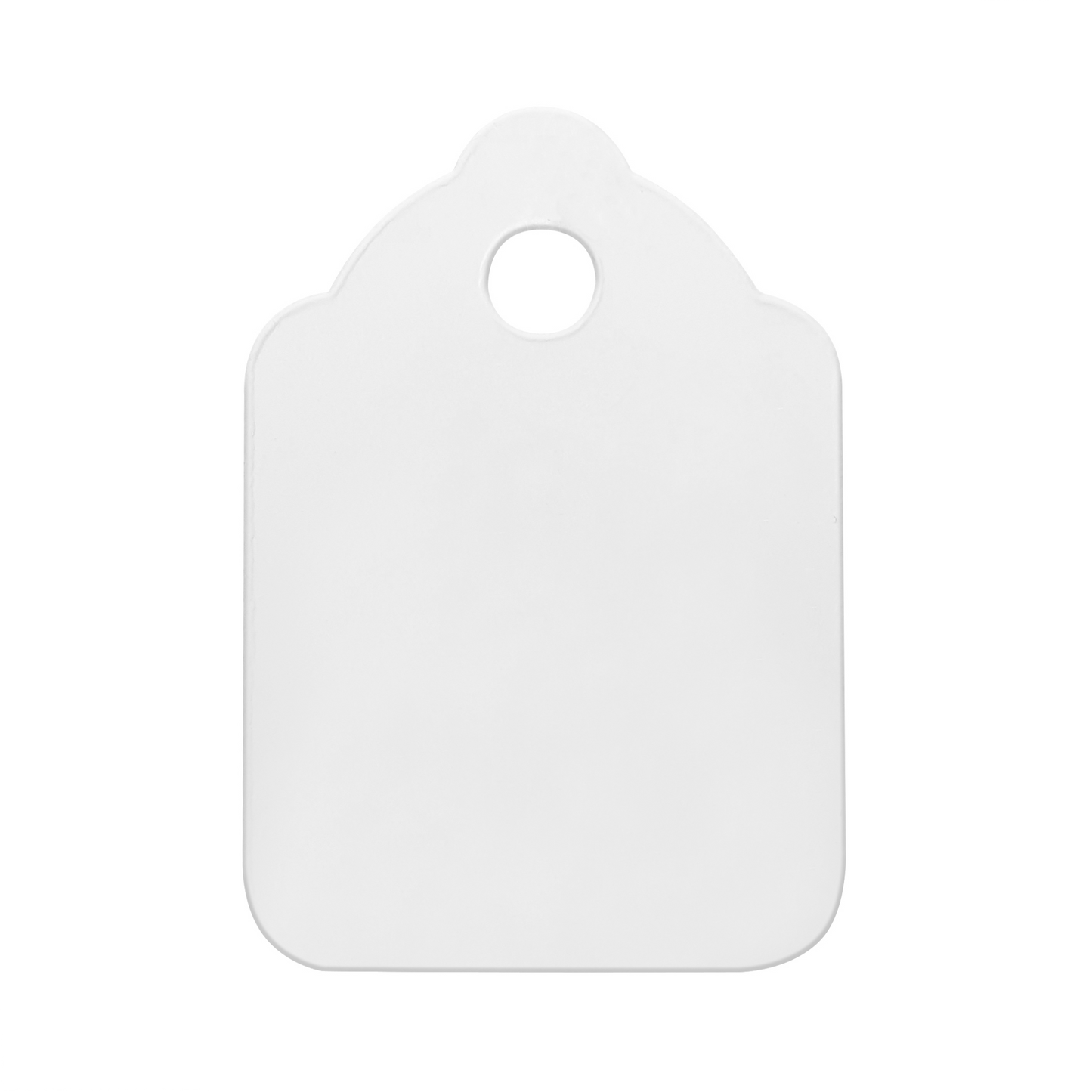 Swift Strung Tags White Card Clothing Parcel Label String Hanging Gift Swing Tickets Kraft Hang Price Labelling 32mm x 22mm (Pack Of 5000)
