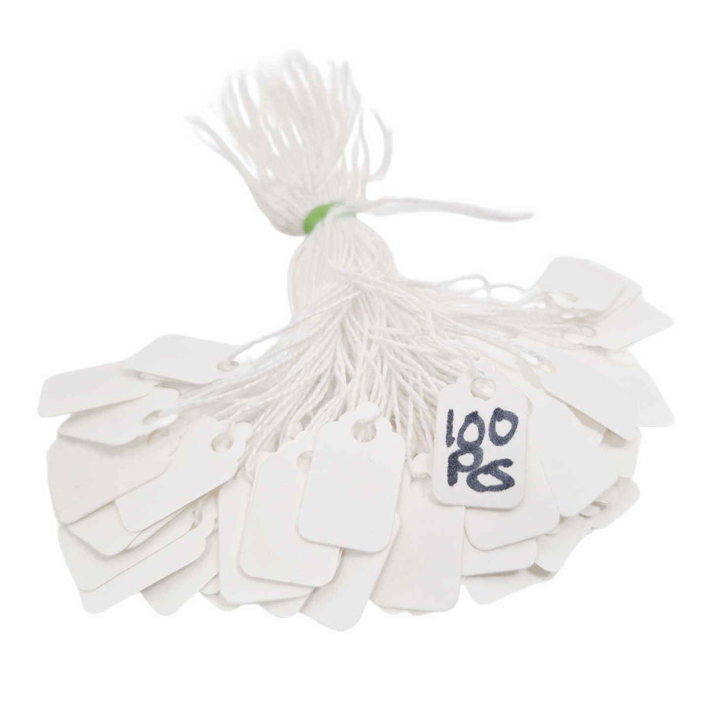 Swift Strung Tags White Card Clothing Parcel Label String Hanging Gift Swing Tickets Kraft Hang Price Labelling 29mm x 20mm (Pack Of 5000)