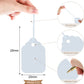 Swift Strung Tags White Card Clothing Parcel Label String Hanging Gift Swing Tickets Kraft Hang Price Labelling 29mm x 20mm (Pack Of 5000)