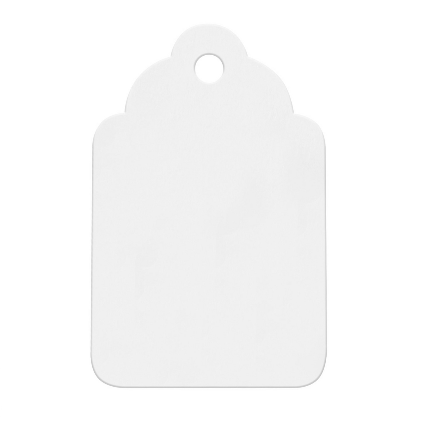 Swift Strung Tags White Card Clothing Parcel Label String Hanging Gift Swing Tickets Kraft Hang Price Labelling 37mm x 24mm (Pack Of 5000)
