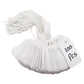 Swift Strung Tags White Card Clothing Parcel Label String Hanging Gift Swing Tickets Kraft Hang Price Labelling 45mm x 28mm (Pack Of 5000)