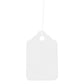 Swift Strung Tags White Card Clothing Parcel Label String Hanging Gift Swing Tickets Kraft Hang Price Labelling 45mm x 28mm (Pack Of 5000)