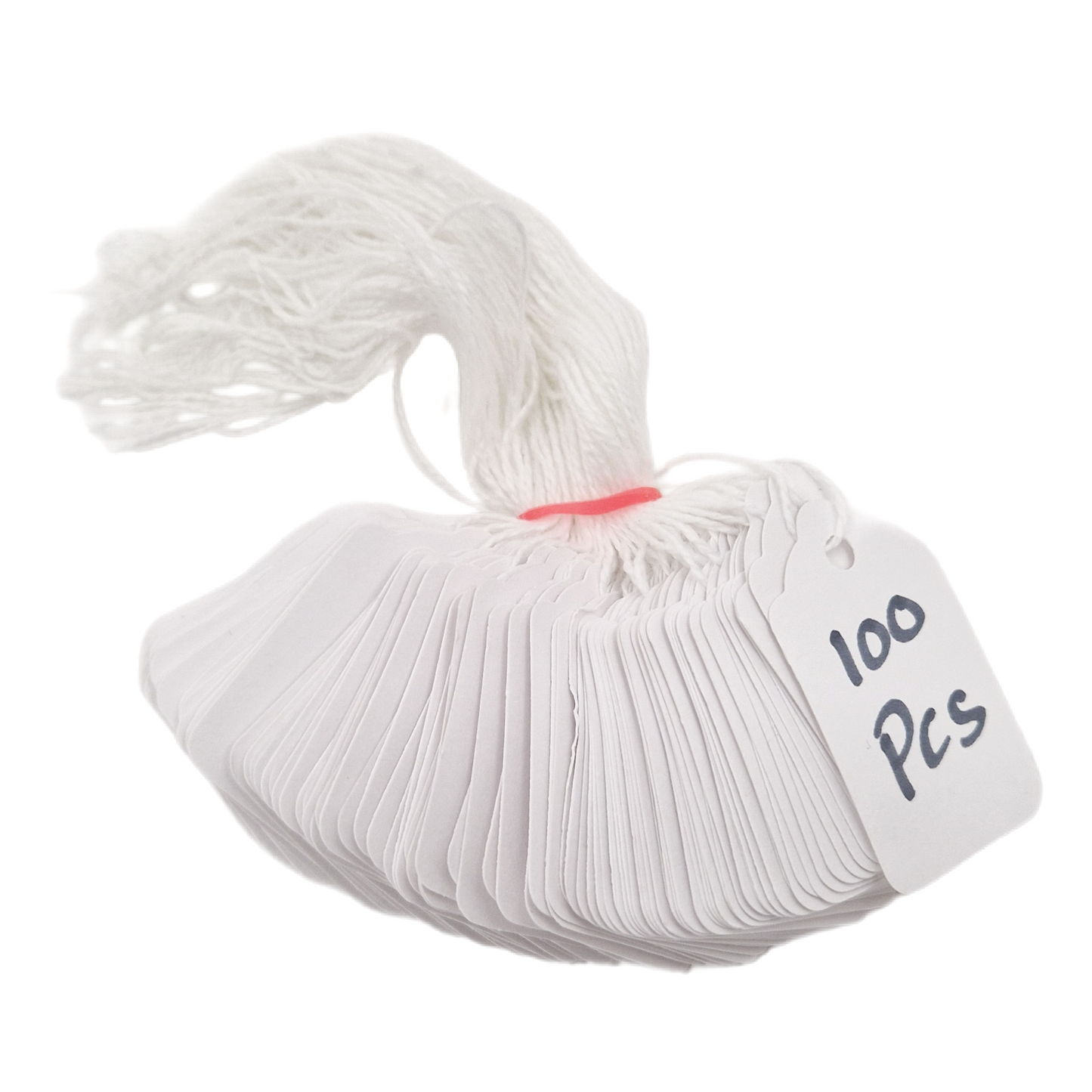 Swift Strung Tags White Card Clothing Parcel Label String Hanging Gift Swing Tickets Kraft Hang Price Labelling 55mm x 37mm (Pack Of 5000)
