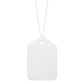 Swift Strung Tags White Card Clothing Parcel Label String Hanging Gift Swing Tickets Kraft Hang Price Labelling 55mm x 37mm (Pack Of 5000)