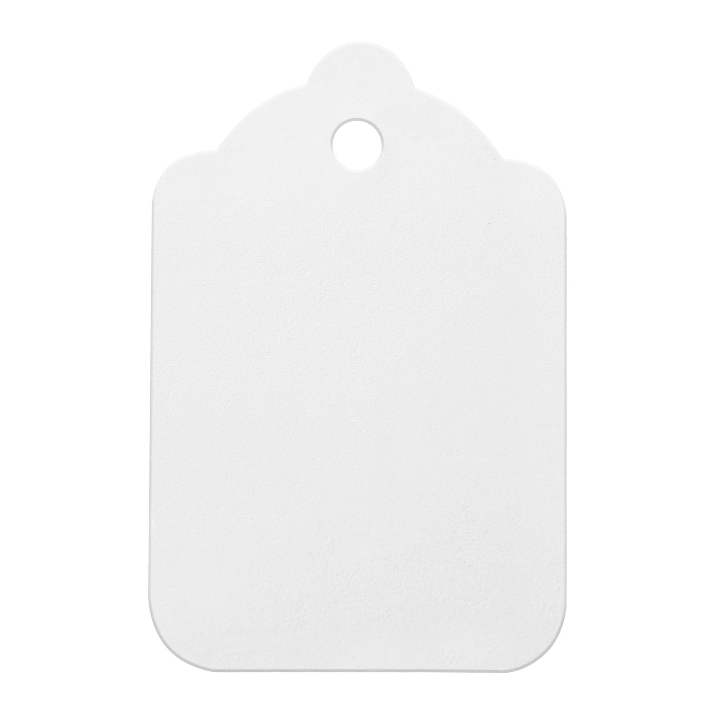 Swift Strung Tags White Card Clothing Parcel Label String Hanging Gift Swing Tickets Kraft Hang Price Labelling 55mm x 37mm (Pack Of 5000)