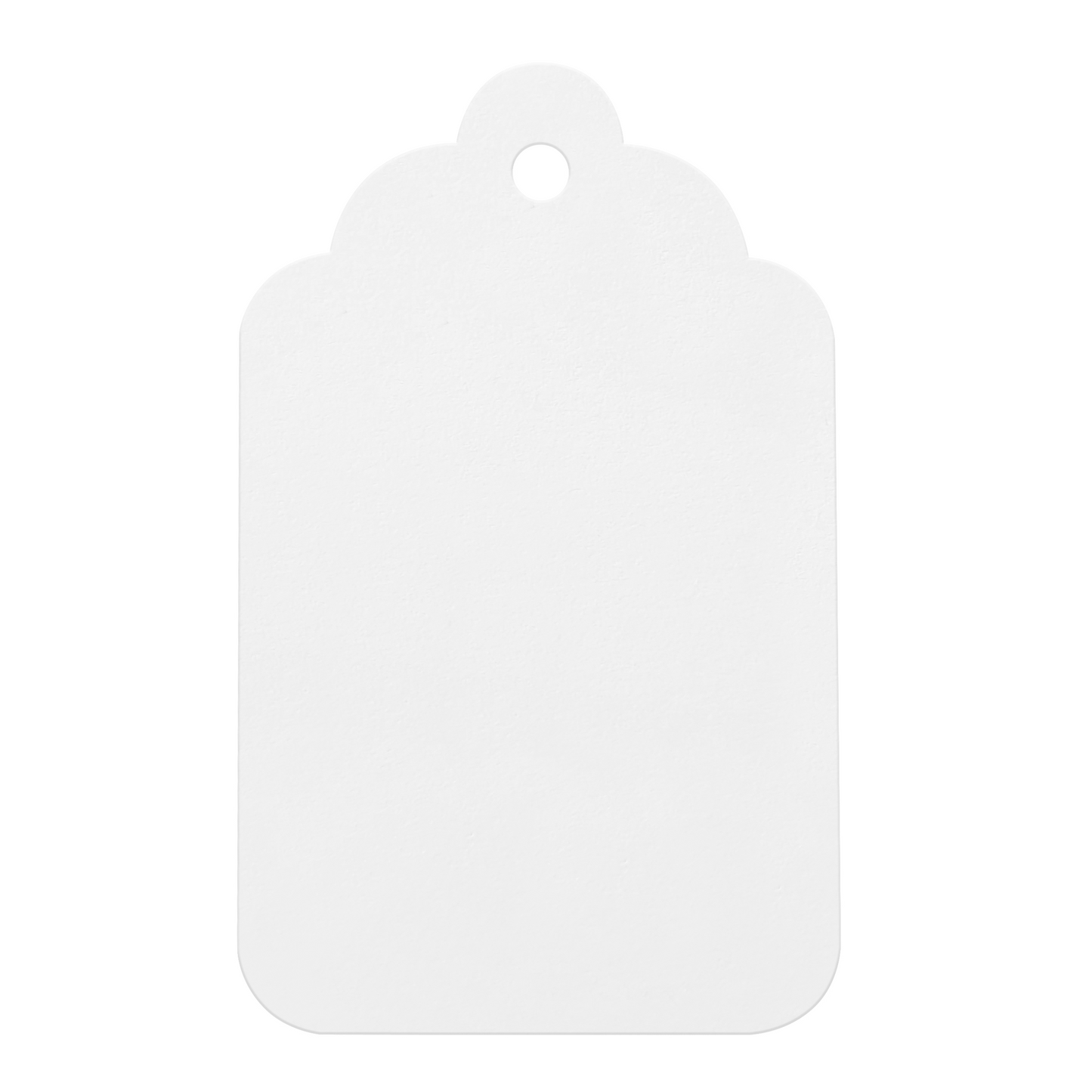 Swift Strung Tags White Card Clothing Parcel Label String Hanging Gift Swing Tickets Kraft Hang Price Labelling 73mm x 45mm (Pack Of 5000)