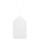 Swift Strung Tags White Card Clothing Parcel Label String Hanging Gift Swing Tickets Kraft Hang Price Labelling 84mm x 52mm (Pack Of 5000)