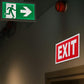 Exit Red Warning Sign (BS16)