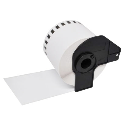 Compatible Brother Labels DK-N55224 Continuous Non-Adhesive Paper Roll – Black on White 54mm