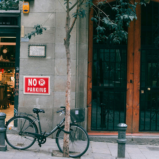 No Parking Plastic Sign (BS12)