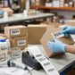 50 Rolls of Zebra Compatible Labels 72mm x 36mm