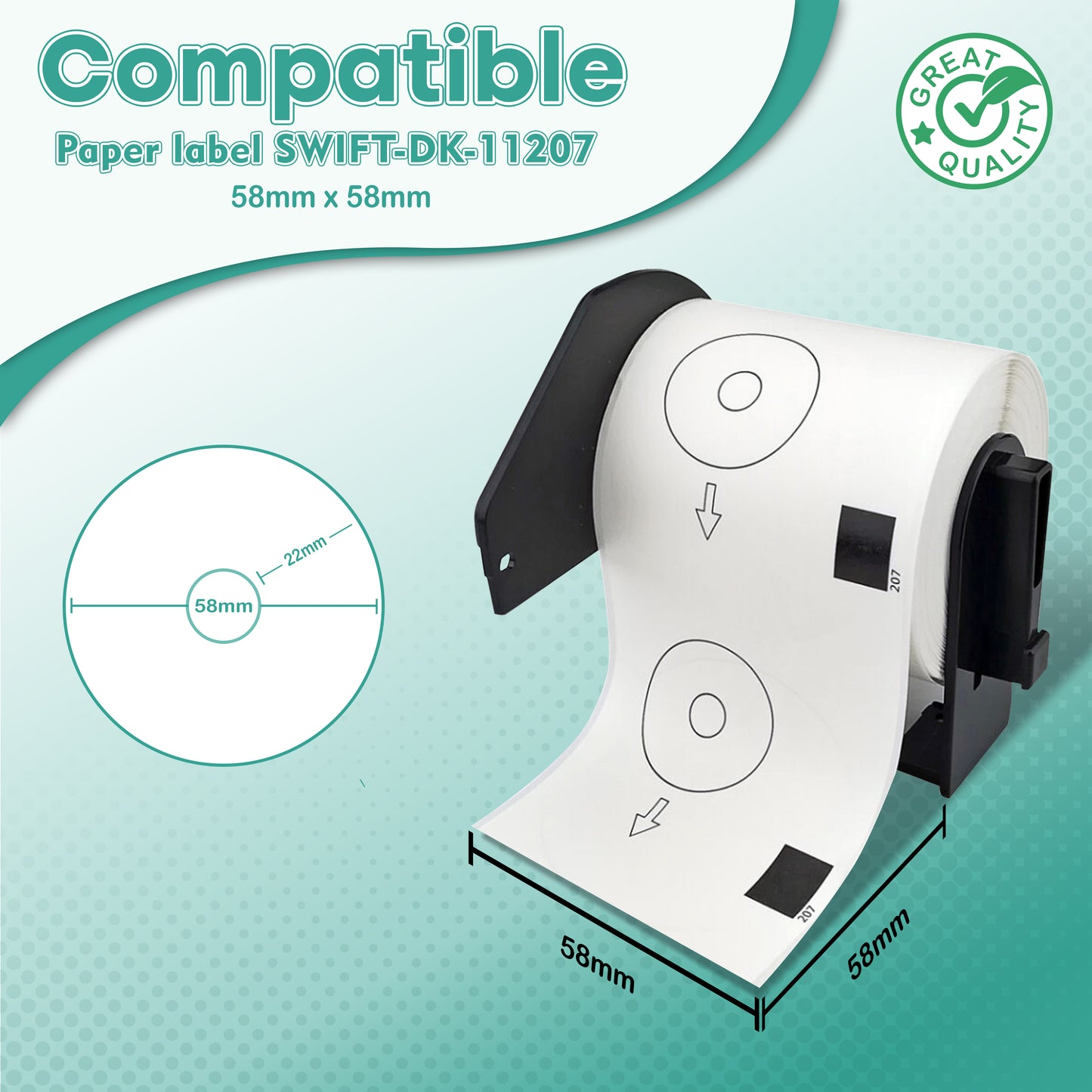 Compatible Brother Labels DK-11207