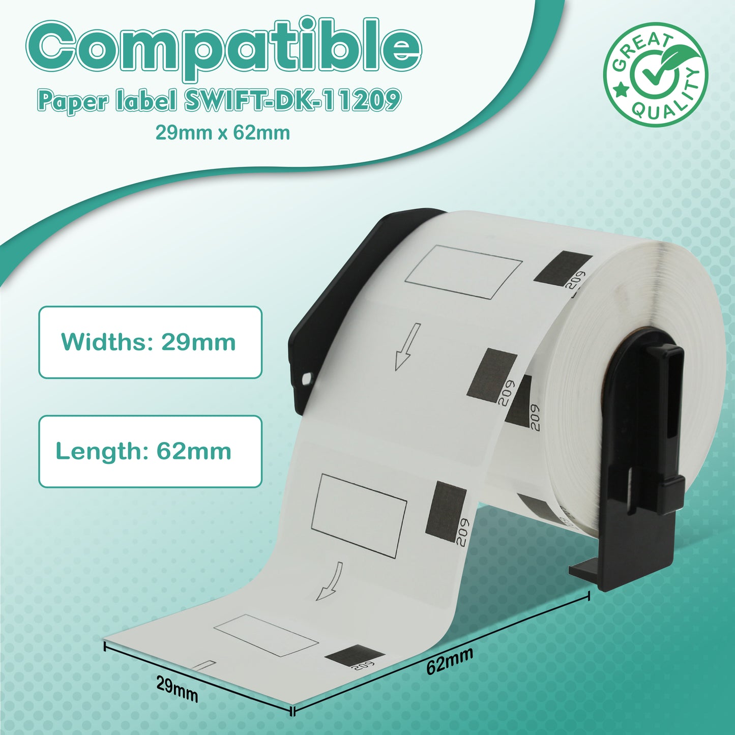 Compatible Brother Labels DK-11209