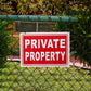 Private Property Plastic Sign (BS14)