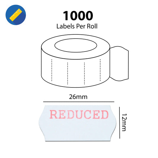 26 x 12mm Reduced CT4 (10,000 Labels)