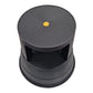 Swift Supastep Black Kick Step Stool with Retractable Castors Heavy Duty PP Great For Work Office Warehouse Retail Home 150kg Load Capacity